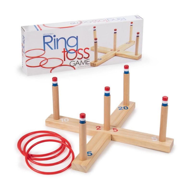 Ring Toss Game - Classic Wooden Set With 4 Plastic 2.jpg